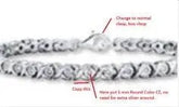 Sterling Silver Semi Mount Bracelet Setting Round RD 5x5mm - Syzjewelry